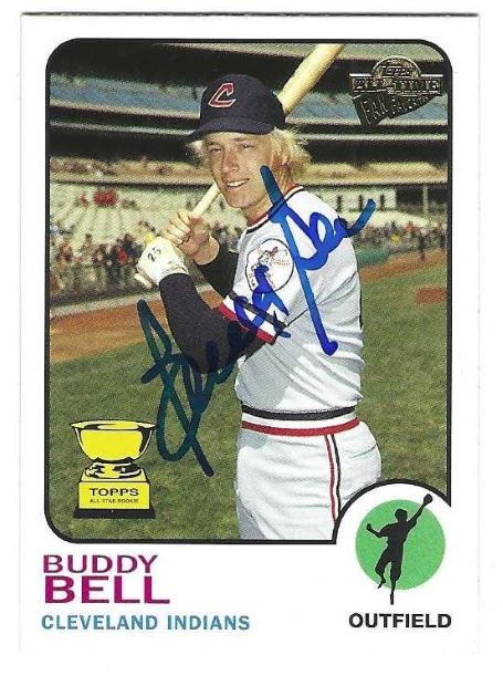 Autographed BUDDY BELL 2004 All Time Fan Favorites Card