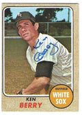 Autographed KEN BERRY Chicago White Sox 1968 Topps Card