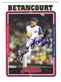 Autographed RAFAEL BETANCOURT Cleveland Indians 2005 Topps Card