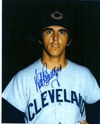 AUTOGRAPHED KURT BEVACQUA 8x10 Cleveland Indians Photo