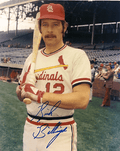 AUTOGRAPHED RICH BILLINGS 8x10 St. Louis Cardinals photo