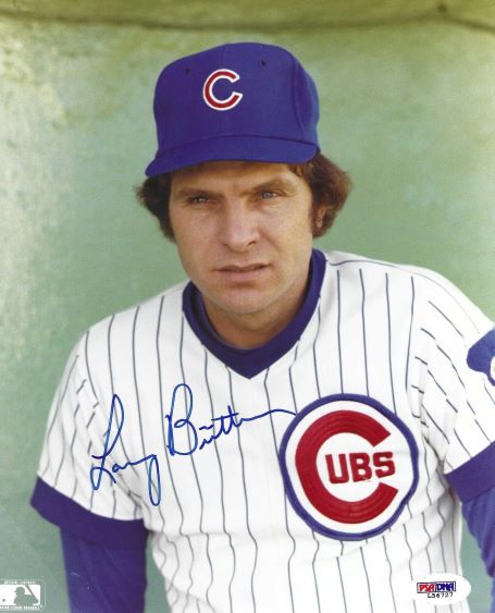 AUTOGRAPHED LARRY BIITTNER 8X10 Chicago Cubs Photo PSA/DNA