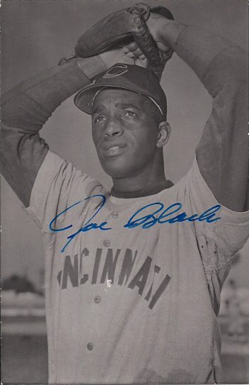 Autographed JOE BLACK  B&W Rowe Postcard