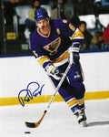 Autographed ROB RAMAGE 8X10 St. Louis Blues Photo