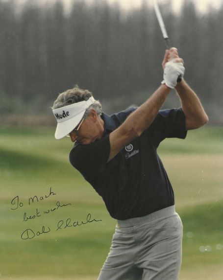 Autographed BOB CHARLES 8X10 PGA Photo