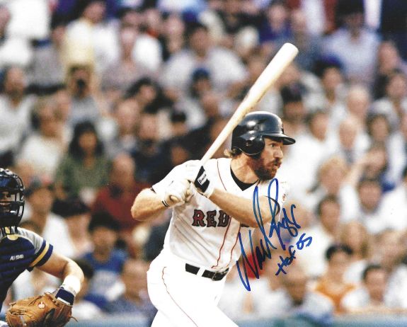 Autographed WADE BOGGS "HOF 05" 8X10 Boston Red Sox photo