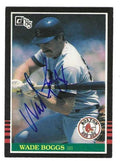 Autographed WADE BOGGS Boston Red Sox 1985 Donruss Card