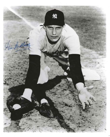 AUTOGRAPHED DON BOLLWEG 8X10 NEW YORK YANKEES photo