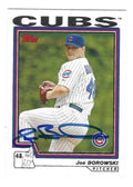 Autographed JOE BOROWSKI Chicago Cubs 2004 Topps Card
