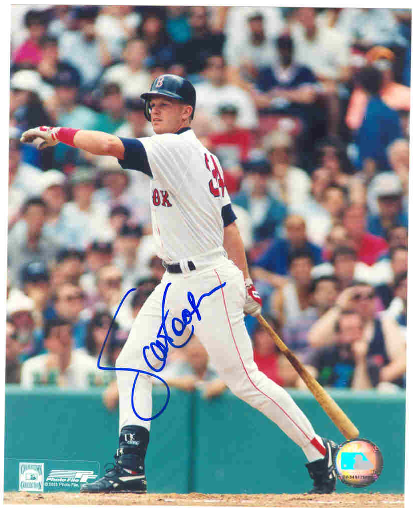 AUTOGRAPHED SCOTT COOPER 8x10 Boston Red Sox photo