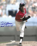 AUTOGRAPHED DICK BOSMAN "NH 7/19/74" 8X10 Cleveland Indians Photo