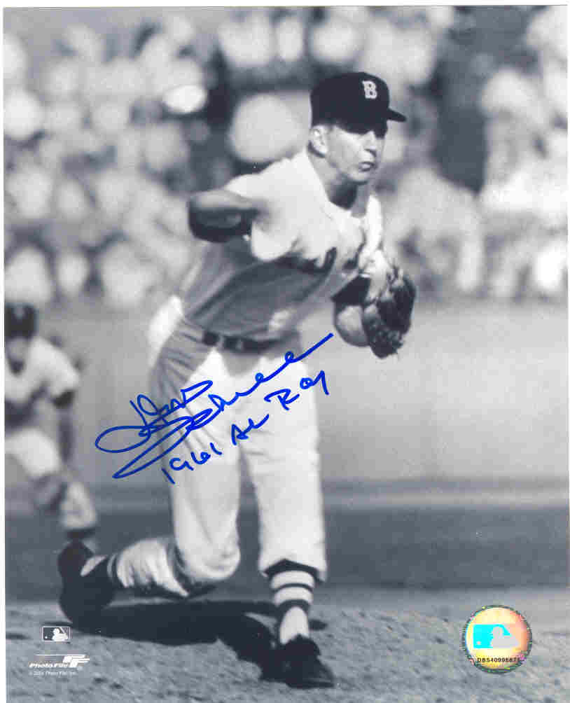 AUTOGRAPHED DON SCHWALL 8x10 Boston Red Sox Photo