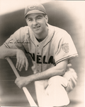 Autographed LOU BOUDREAU 8X10 Cleveland Indians Photo