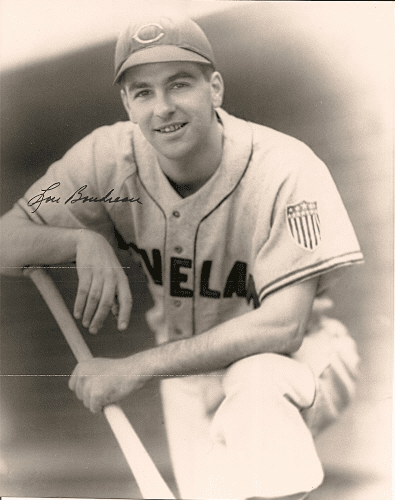 Autographed LOU BOUDREAU 8X10 Cleveland Indians Photo