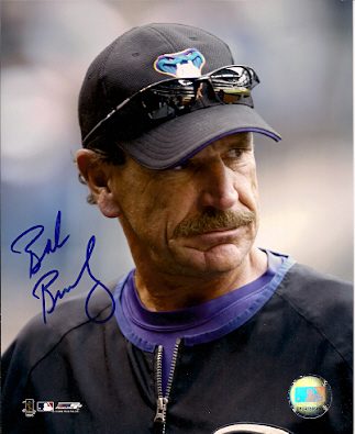 Autographed BOB BRENLY Arizona Diamondbacks Photo
