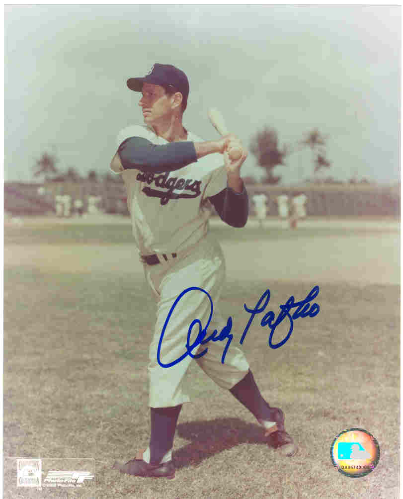 AUTOGRAPHED SIGNED photo ANDY PAFKO #1  Brooklyn Dodgers