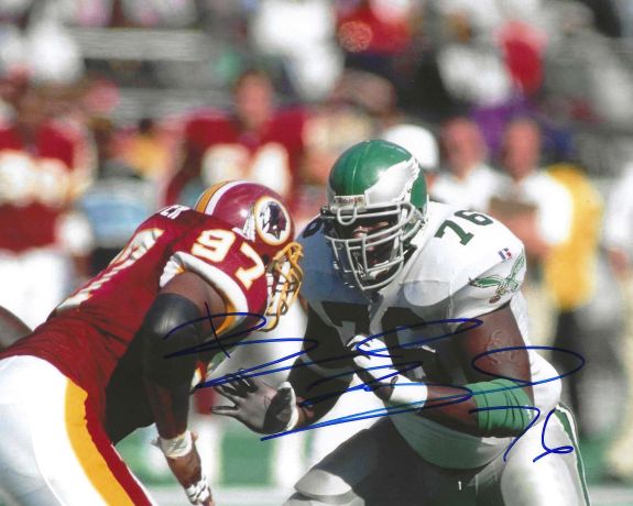 Autographed BARRETT BROOKS 8X10 Philadelphia Eagles Photo
