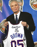 Autographed HUBIE BROWN "HOF 2005" 8X10 Atlanta Hawks Photo