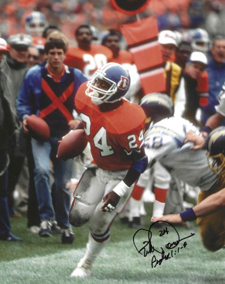 Autographed RICK PARROS 8X10 Denver Broncos Photo