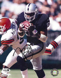 Autographed TIM BROWN 8X10 Oakland Raiders photo JSA