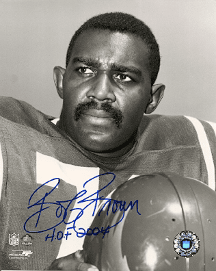 Autographed BOB BROWN 8x10 Philadelphia Eagles Photo