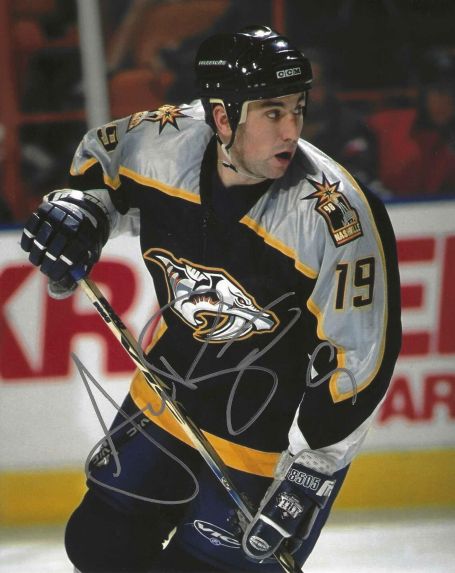 Autographed ANDREW BRUNETTE 8X10 Nashville Predators Photo
