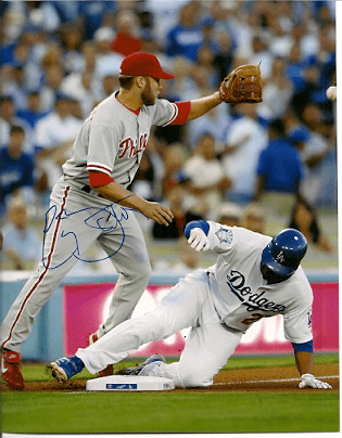 AUTOGRAPHED ERIC BRUNTLETT 11 x14 Phillies Photo
