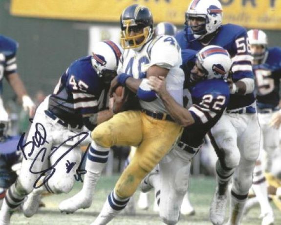 Autographed BILL SIMPSON 8X10 Buffalo Bills photo