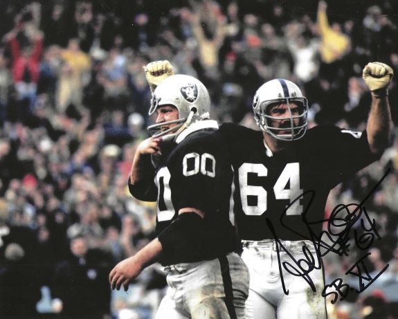 Autographed GEORGE BUEHLER 8X10 Oakland Raiders photo