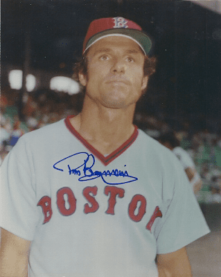 AUTOGRAPHED TOM BURGMEIER Boston Red Sox photo