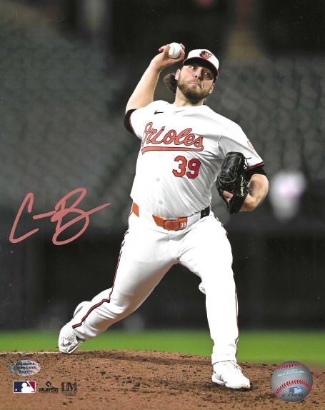 AUTOGRAPHED CORBIN BURNES 8x10 Baltimore Orioles Photo