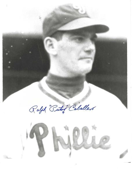 AUTOGRAPHED RALPH PUTSY CABALLERO 8x10 Philadelphia Phillies Photo