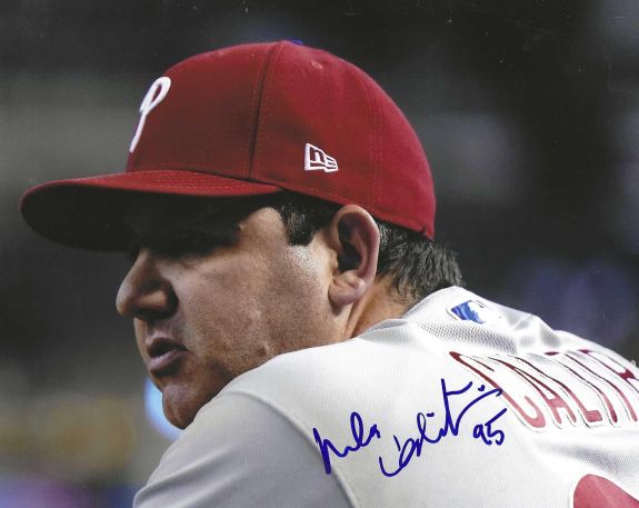 AUTOGRAPHED MIKE CALITRI 8x10 Philadelphia Phillies Photo
