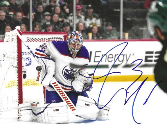 Autographed JACK CAMPBELL 8X10 Edmonton Oilers Photo
