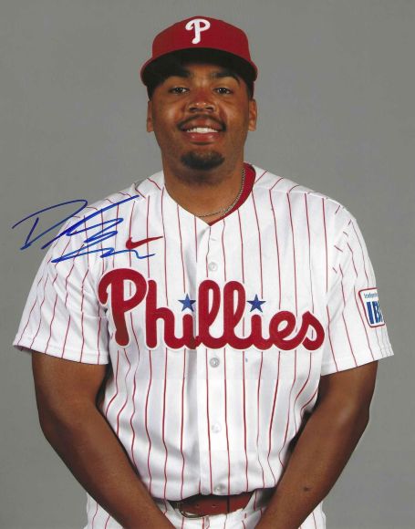 AUTOGRAPHED DYLAN CAMPBELL 8x10 Philadelphia Phillies Photo