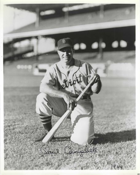 AUTOGRAPHED PAUL CAMPBELL 8X10 Detroit Tigers Photo