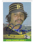 Autographed JOHN CANDELARIA Pittsburgh Pirates 1984 Donruss Card
