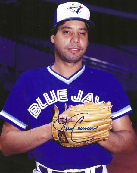 AUTOGRAPHED JOHN CANDELARIA 8x10 Toronto Blue Jays Photo