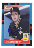 Autographed JOHN CANGELOSI Pittsburgh Pirates 1988 Donruss Card
