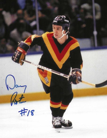 Autographed DARCY ROTA Vancouver Canucks 8x10 Photo