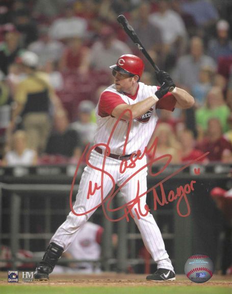 AUTOGRAPHED SEAN CASEY "the Mayor" 8X10 Cincinnati Reds photo