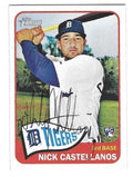 Autographed NICK CASTELLANOS Detroit Tigers 2014 Topps Heritage Card #H552
