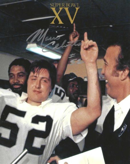 Autographed MARIO CELOTTO 8x10 Oakland Raiders photo