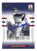 Autographed ORLANDO CEPEDA San Francisco Giants 2004 Donruss World Series Card