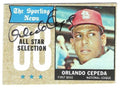 ORLANDO CEPEDA St. Louis Cardinals Autographed 1968 Topps Card