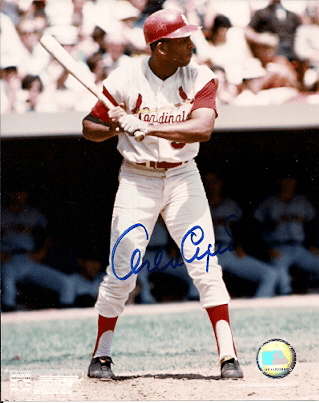 Autographed HOF'R ORLANDO CEPEDA - St. Louis Cardinals - Photo 8X10