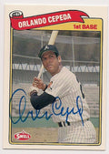 Autographed ORLANDO CEPEDA 1989 Swell Baseball Greats card