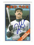Autographed RICK CERONE Boston Red Sox 1988 Topps Card