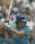 Autographed RICK CERONE 8x10 Atlanta Braves Photo