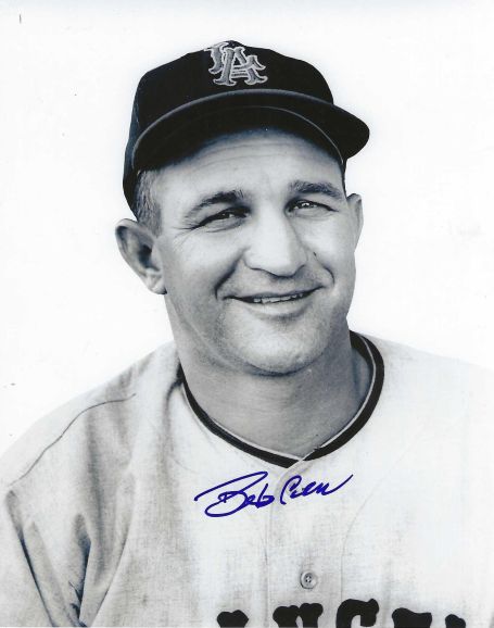 AUTOGRAPHED BOB CERV 8x10 Los Angeles Angels Photo